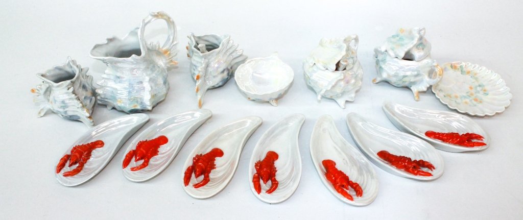 Collection Bavarian Lusterware: early 20th century. thirteen pieces.