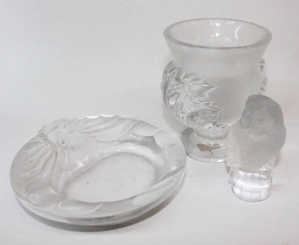 Three Lalique Crystal Objects (1 of 1)