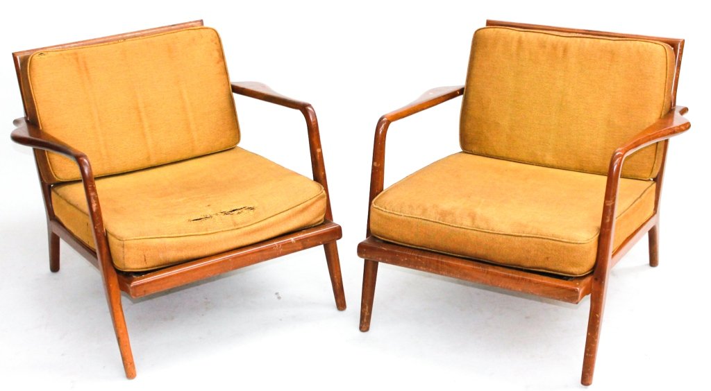 Pair Danish Modern Arm Chairs, Smilow-Thielle (1 of 1)