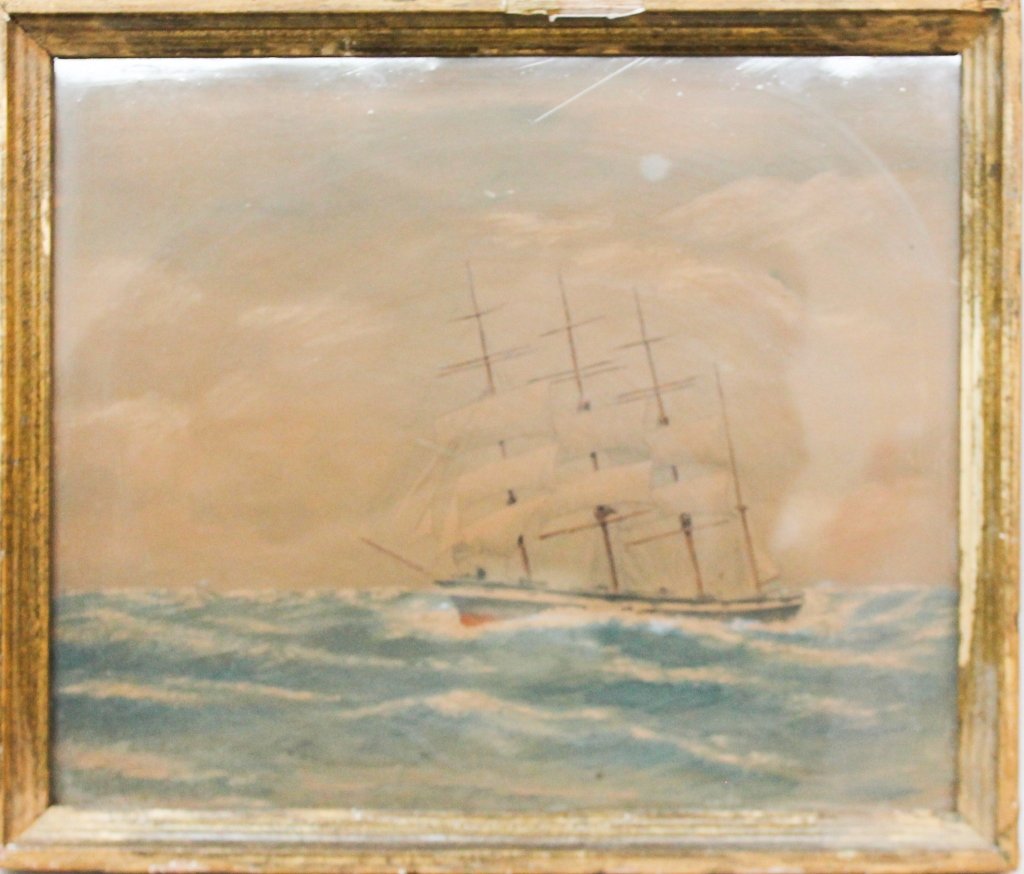 American or British School Ship Portrait (1 of 2)
