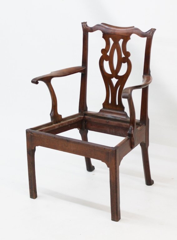 Chippendale Mahogany Arm Chair (1 of 4)