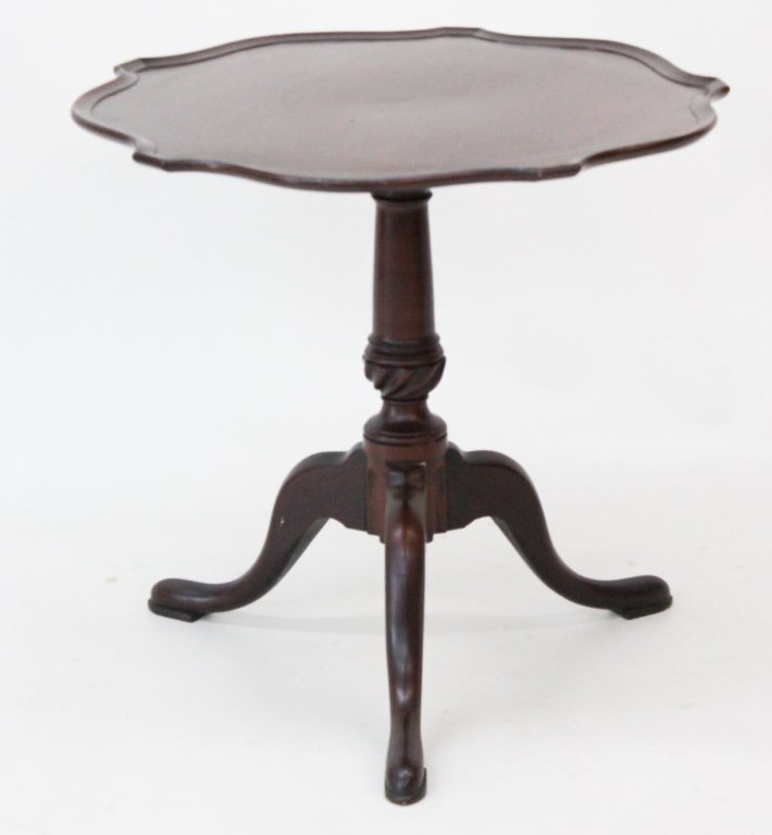 Chippendale Carved Mahogany Tea Table (1 of 1)