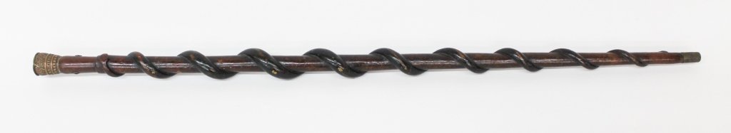 Antique American Folk Art Snake Cane (1 of 3)