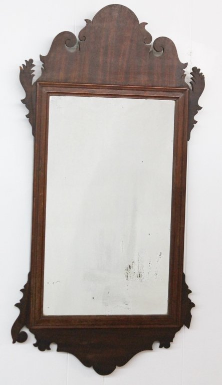 American Chippendale Mahogany Mirror (1 of 2)