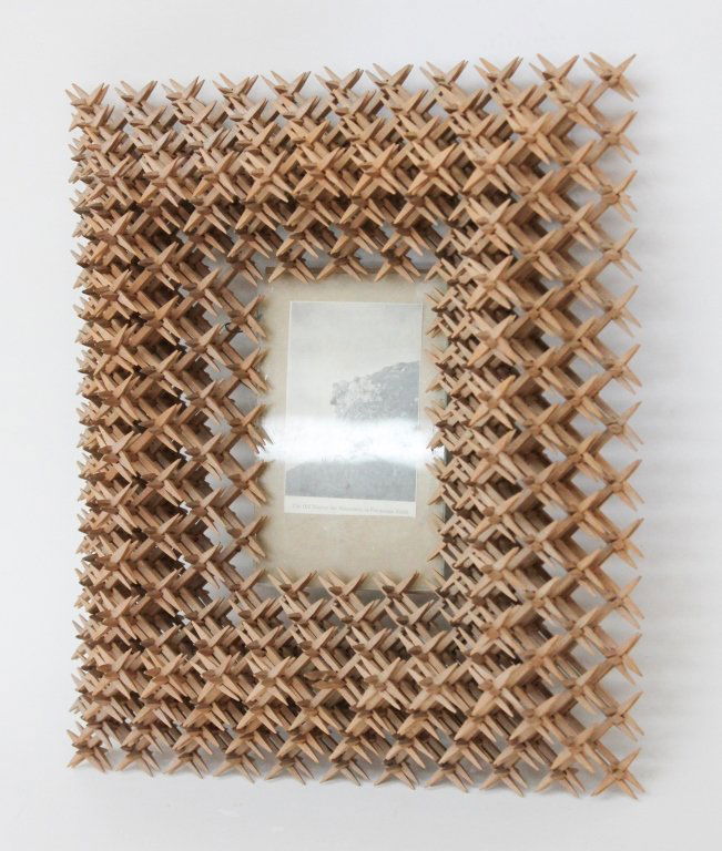 Vintage Tramp Art Picture Frame (1 of 2)