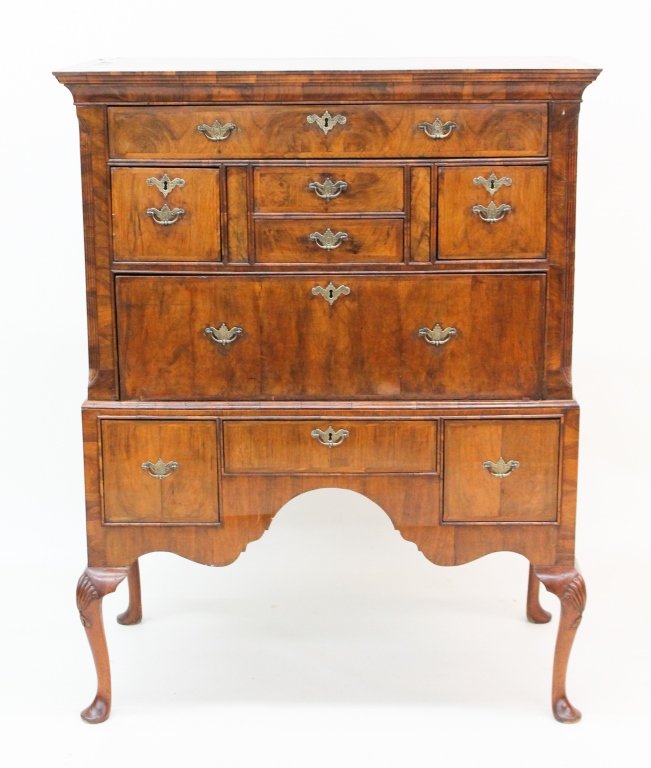 British Queen Anne Walnut High Boy (1 of 7)