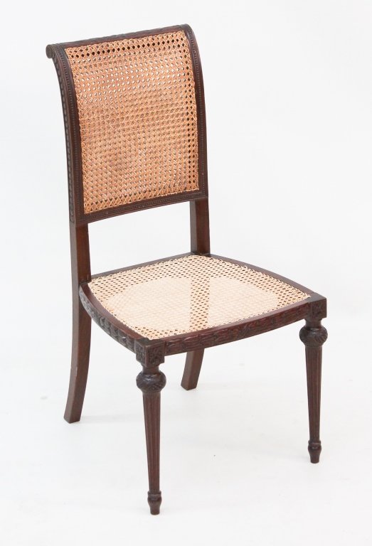 French Carved Mahogany Side Chair (1 of 3)