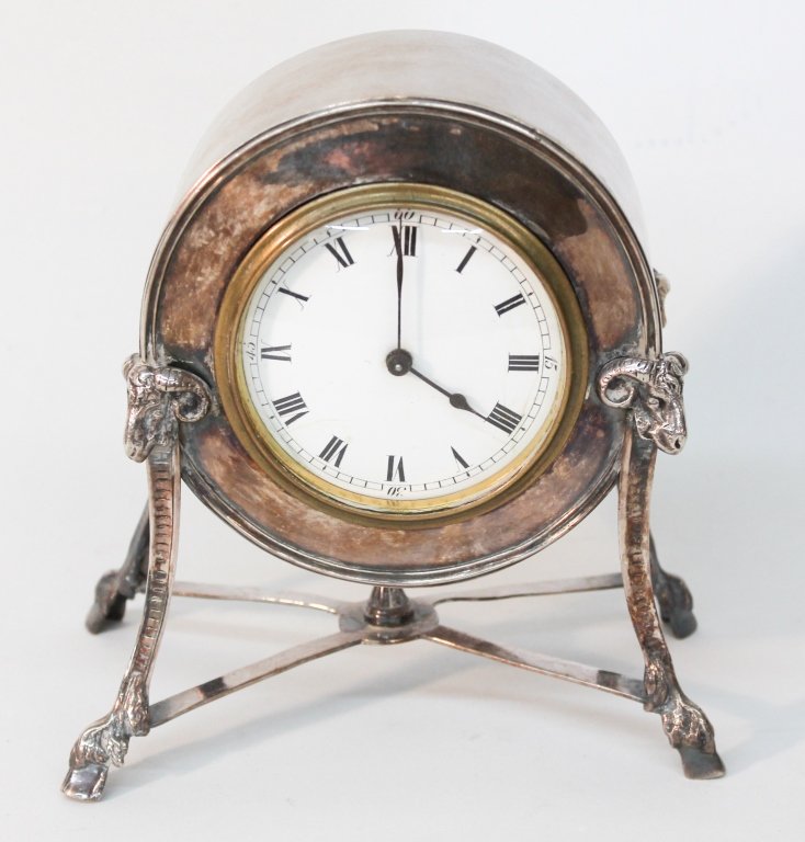 French Silver Table Clock (1 of 3)