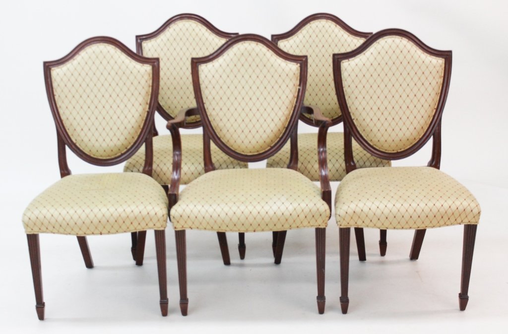 Five Hepplewhite Style Baker Chairs (1 of 2)