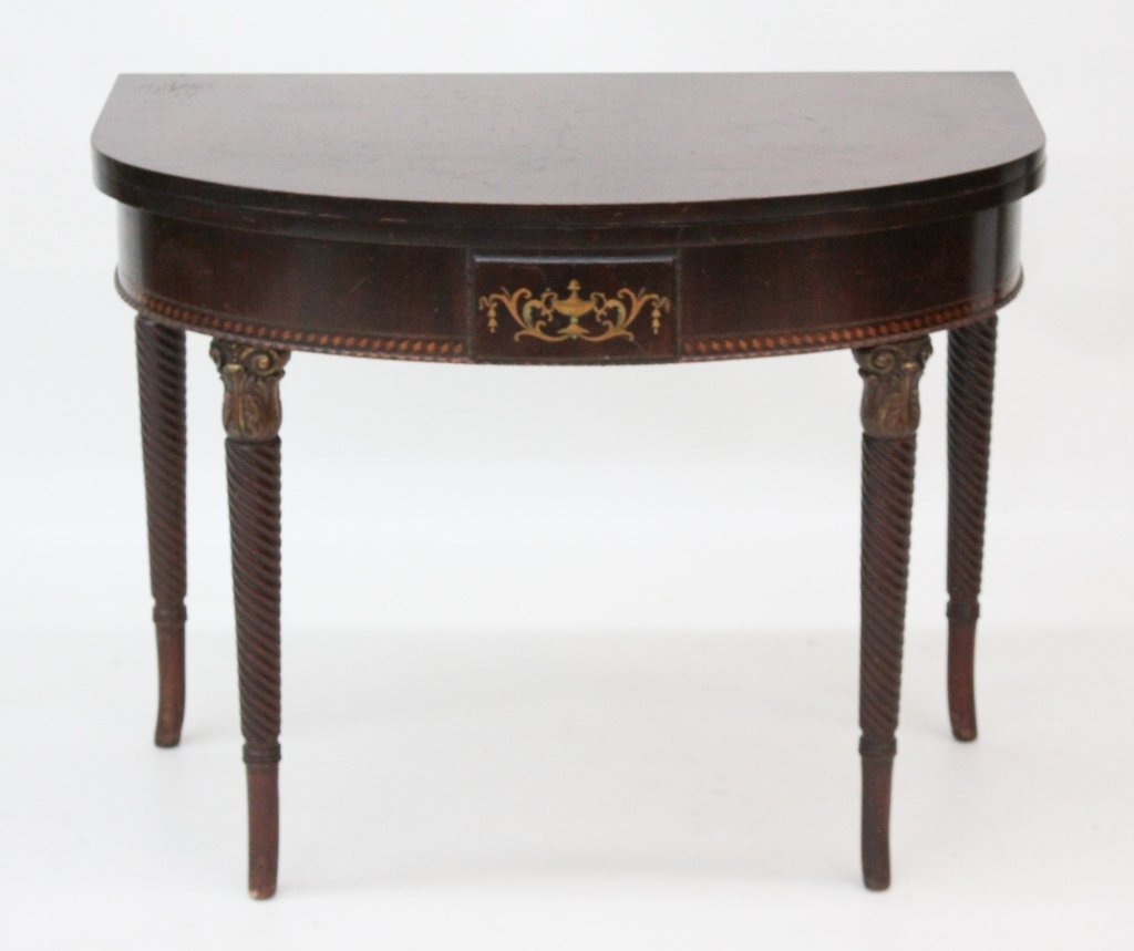 Classical Style Inlaid Mahogany Dining Table (1 of 2)