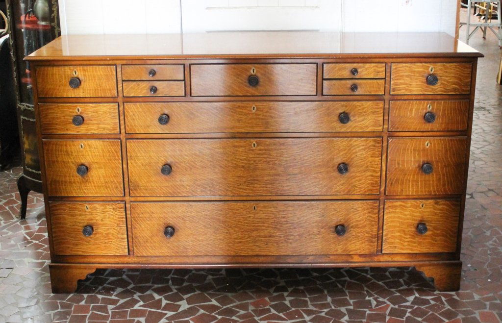 Arts & Crafts Style Oak Server (1 of 1)