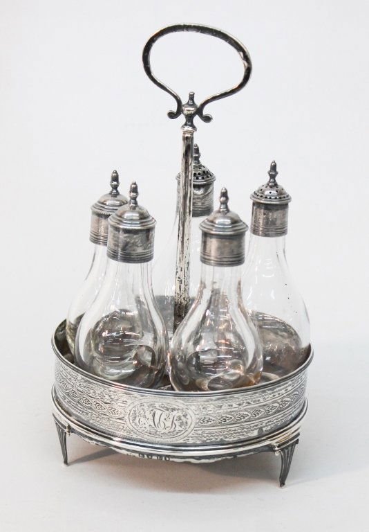 Fine George III Silver Cruet Set (1 of 2)