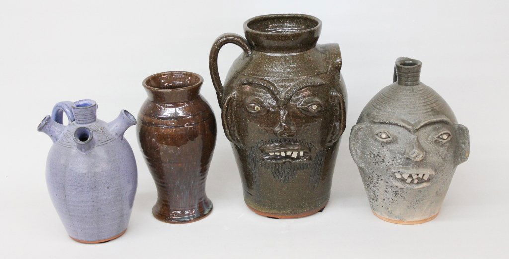 Four Southern Stoneware Vessels, Charles Lisk (1 of 2)
