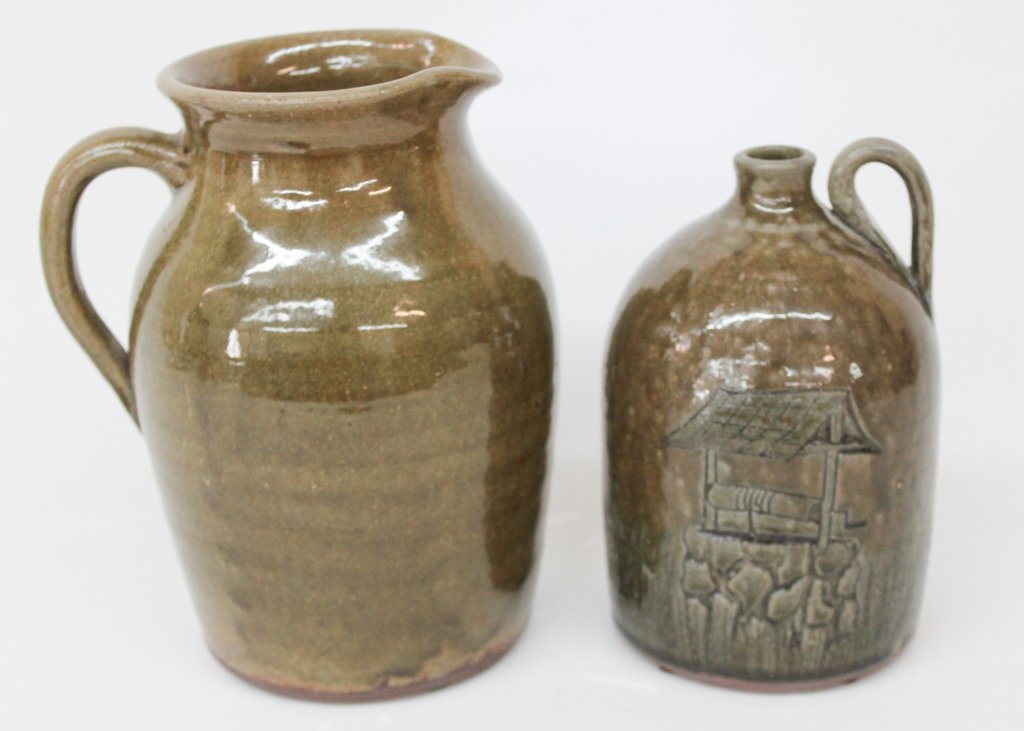 Two Southern Stoneware Vessels, Michael Crocker (1 of 2)