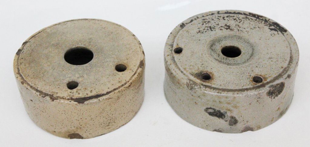 Two Antique American Stoneware Inkwells (1 of 1)