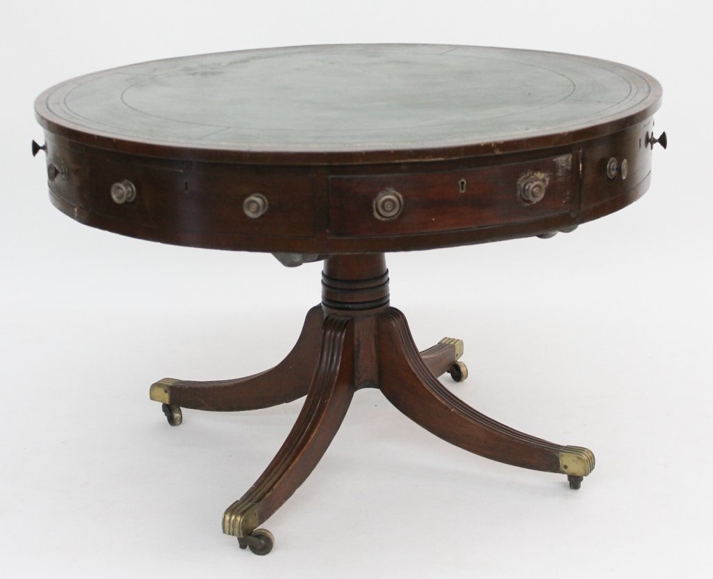 Fine British Regency Mahogany Rent Table (1 of 6)