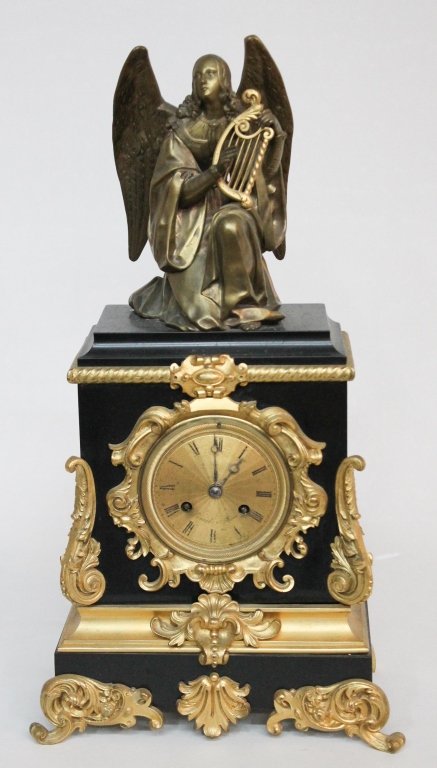 French Empire Figural Mantel Clock (1 of 2)