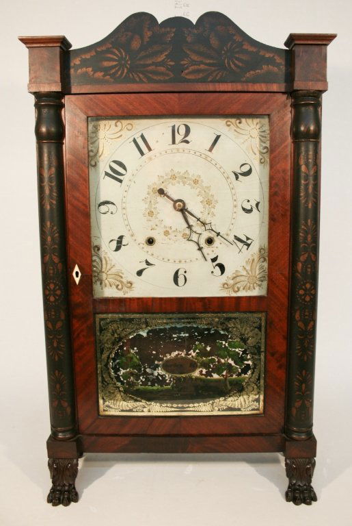 Classical Carved & Painted Mantel Clock by Kirke (1 of 10)