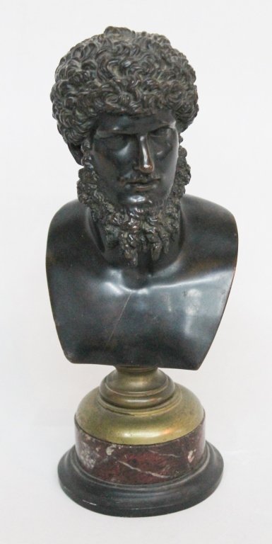 French Bronze & Marble Bust (1 of 1)