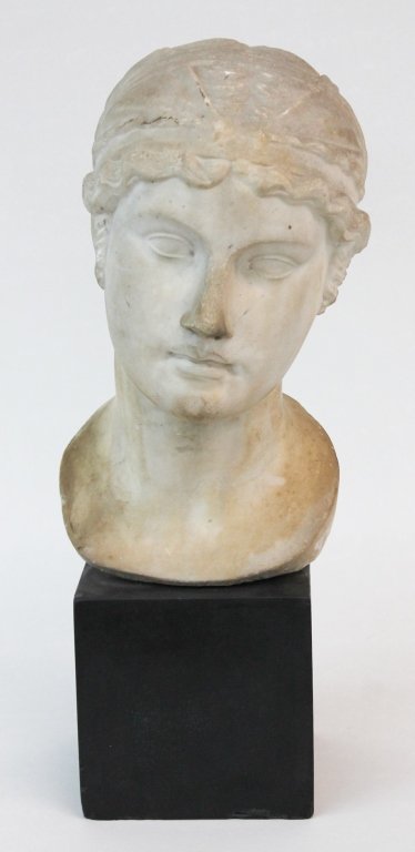 Very Fine & Rare Life Sized Roman Marble Head (1 of 6)