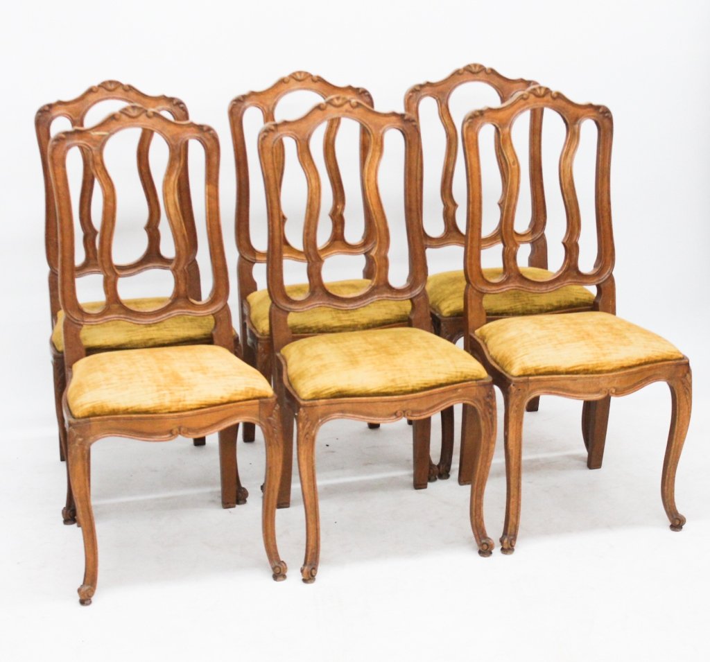 Set Six French Provincial Dining Chairs (1 of 1)