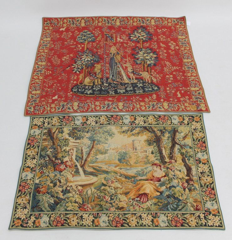 Two French Needlepoint Wall Hangings (1 of 3)