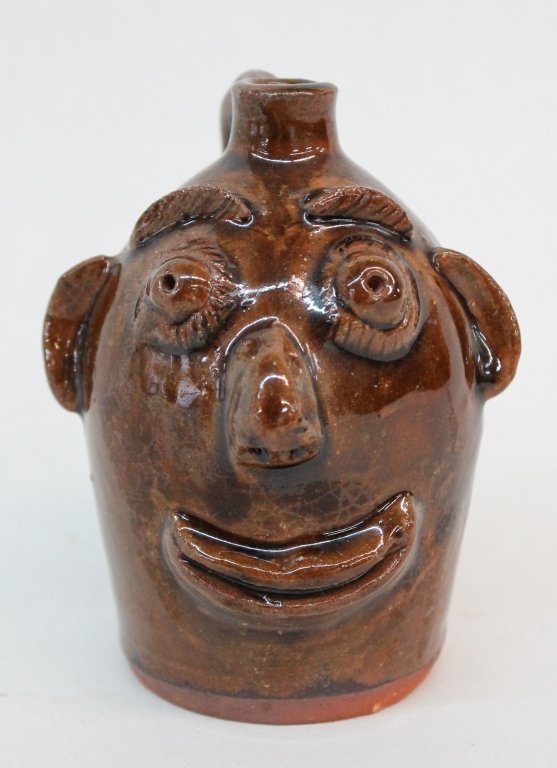 Southern Stoneware Miniature Face Jug (1 of 1)
