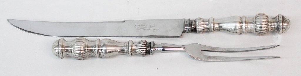 Sheffield Sterling Hollowware Meat Carving Set (1 of 1)