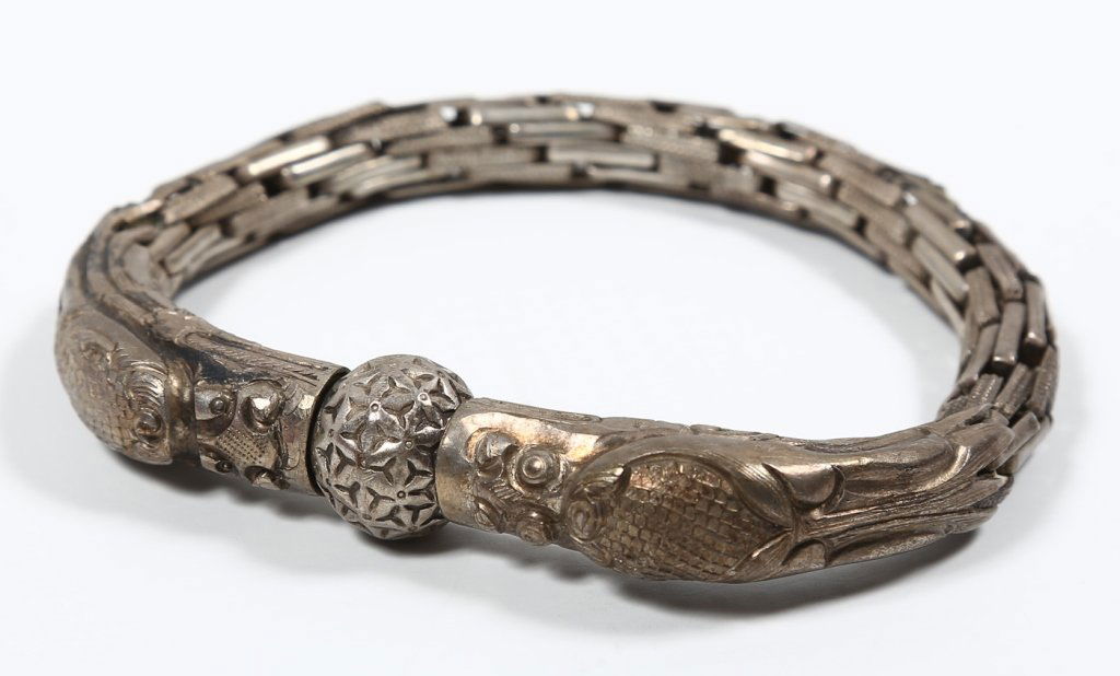 Antique Chinese Silver Bracelet (1 of 2)