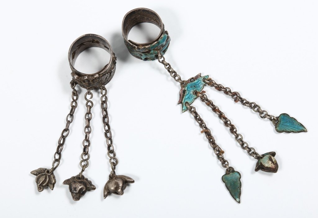 Two Antique Chinese Silver Rings (1 of 7)
