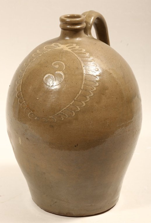 Southern Decorated Stoneware Jug (1 of 3)