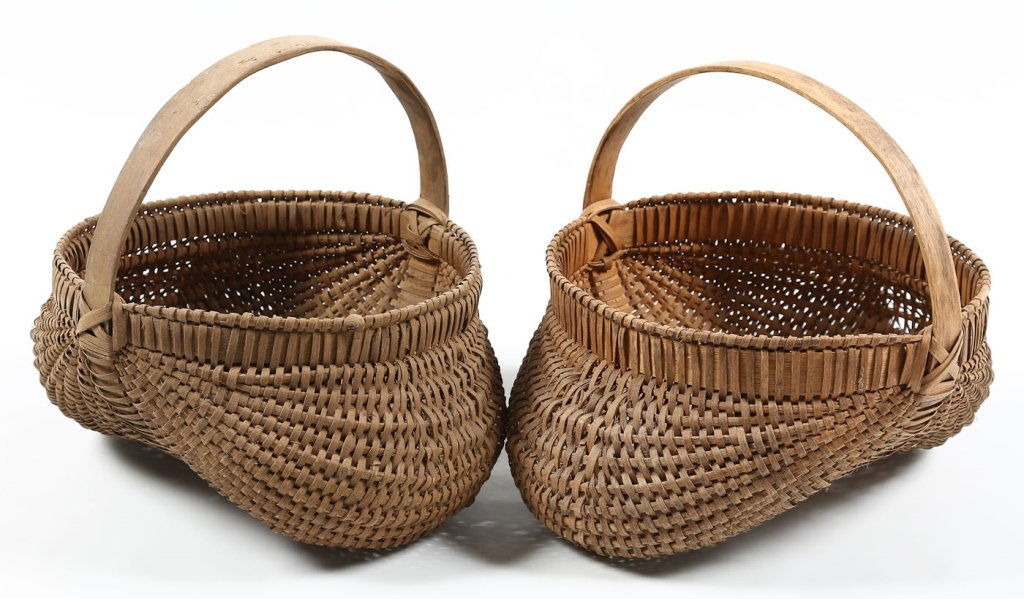 Two Good Southern Split Oak Buttox Baskets (1 of 1)