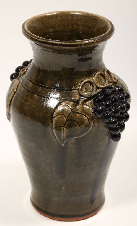 Relief Decorated Southern Stoneware Storage Jar (1 of 1)