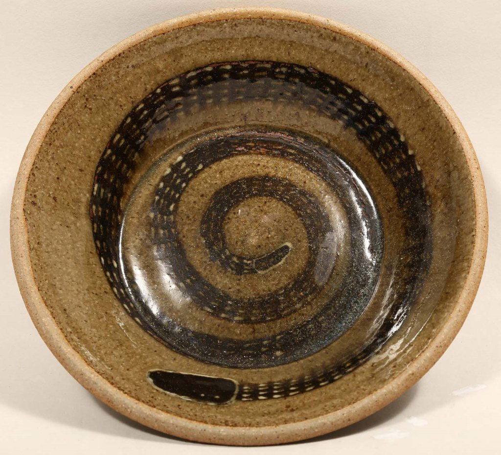 Southern Decorated Stoneware Bowl, Stephen Ferrell (1 of 2)