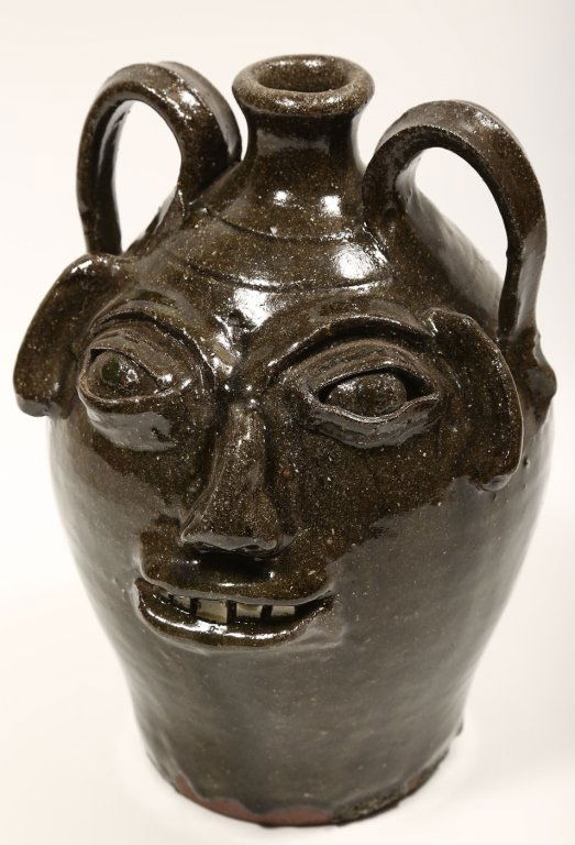 Southern Stoneware Face Jug, Burlon Craig (1 of 1)