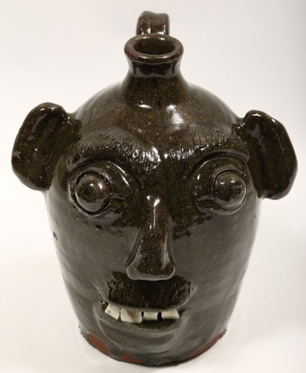 Southern Stoneware Face Jug (1 of 1)