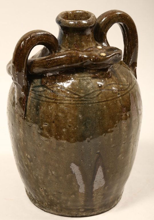 Southern Stoneware Snake Jug (1 of 3)