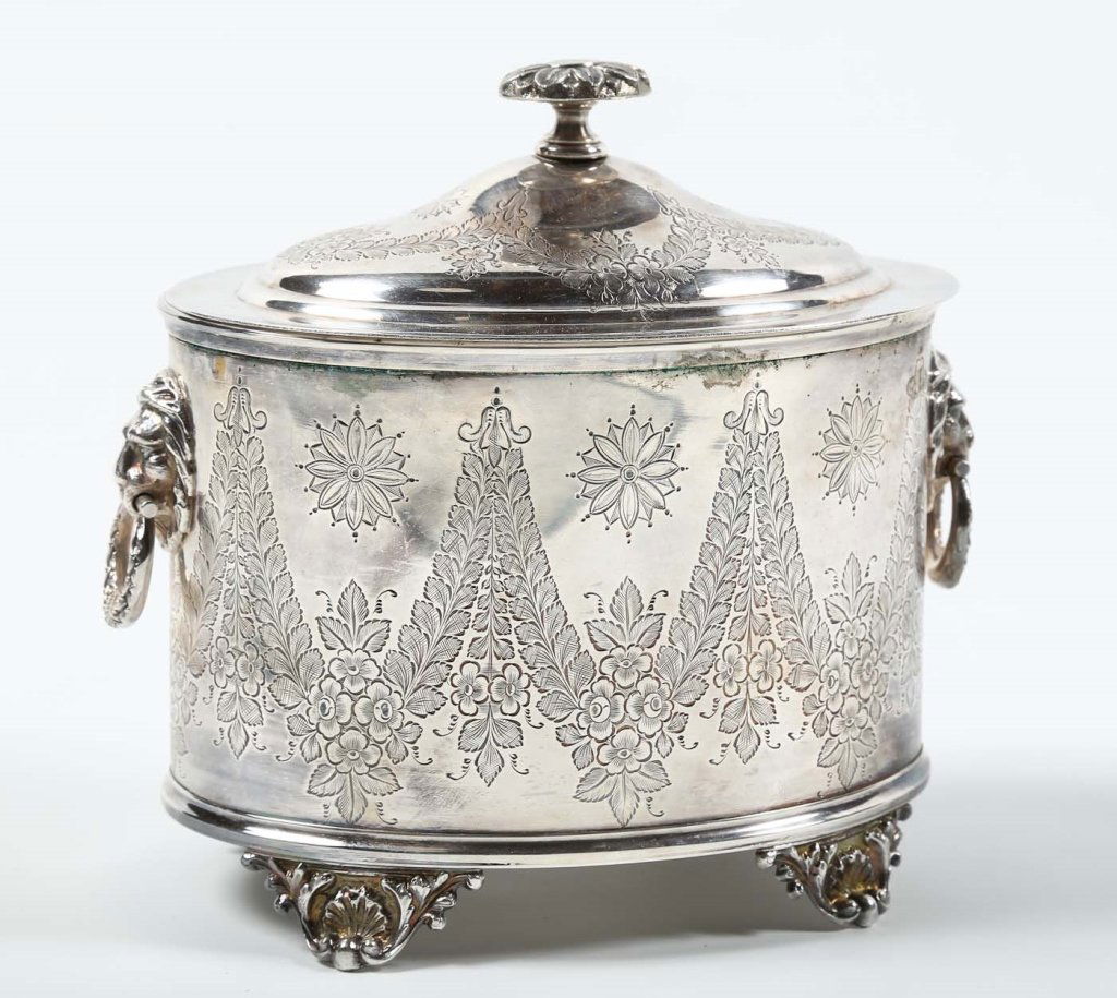 Georgian Old Sheffield Plate Biscuit Box (1 of 4)