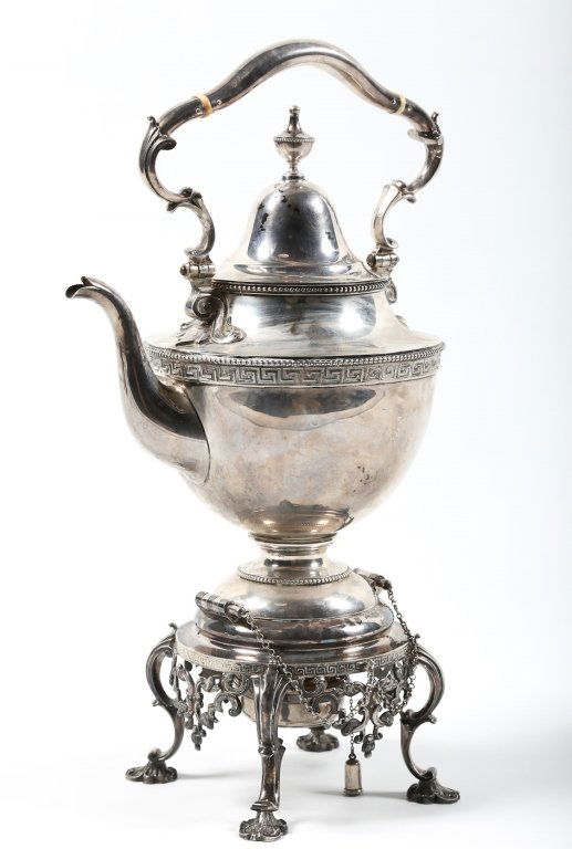 Very Fine Tiffany & Co Silver Tea Pot on Stand (1 of 1)