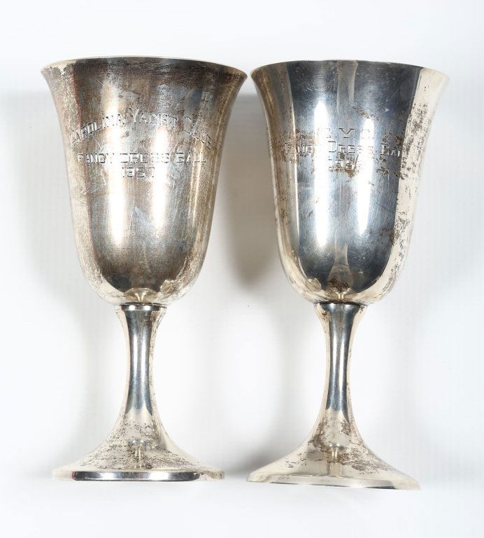 Two American Sterling Silver Goblets (1 of 3)