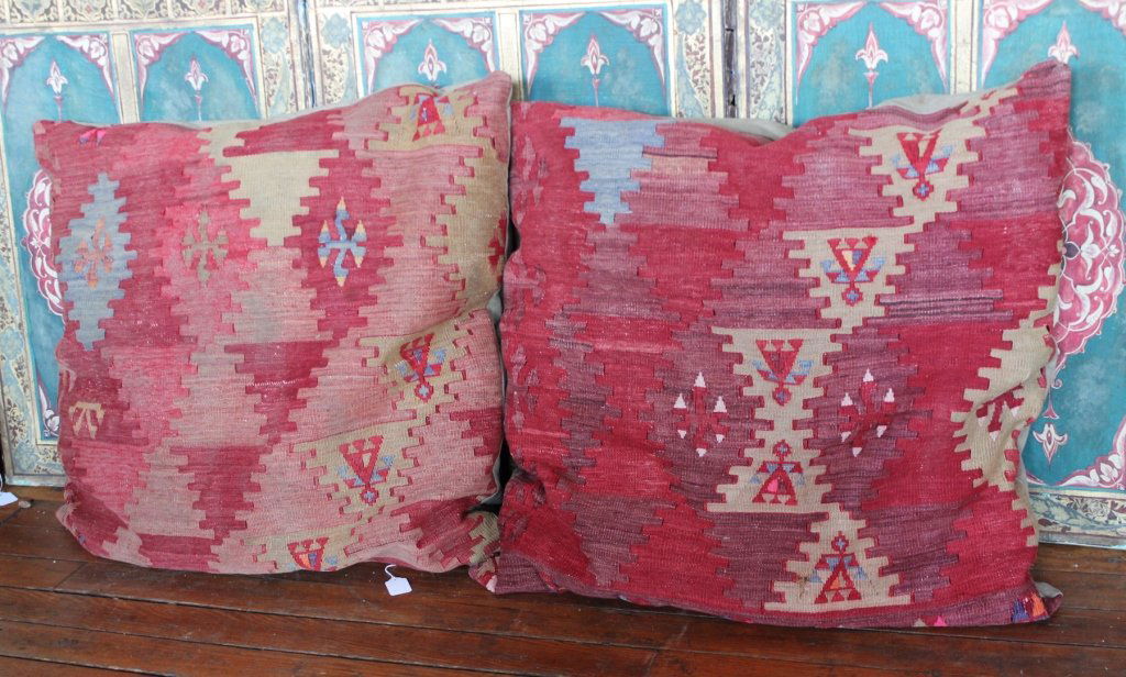Pair Persian Rug Pillows (1 of 1)