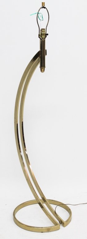 Vintage Art Deco Style Brass Floor Lamp (1 of 1)