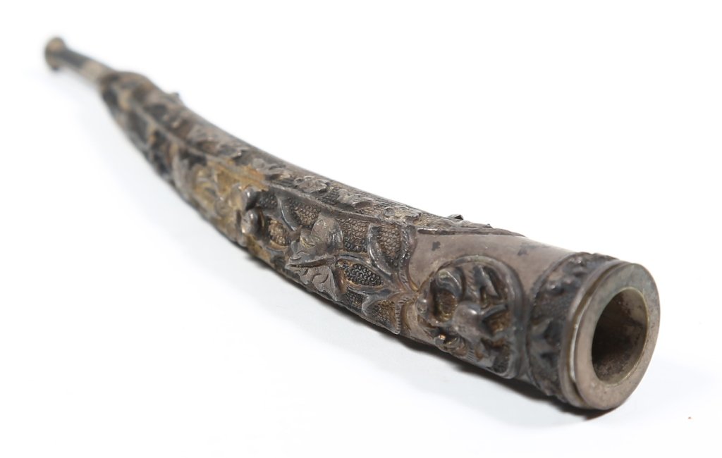 Antique Chinese Silver Pipe (1 of 2)
