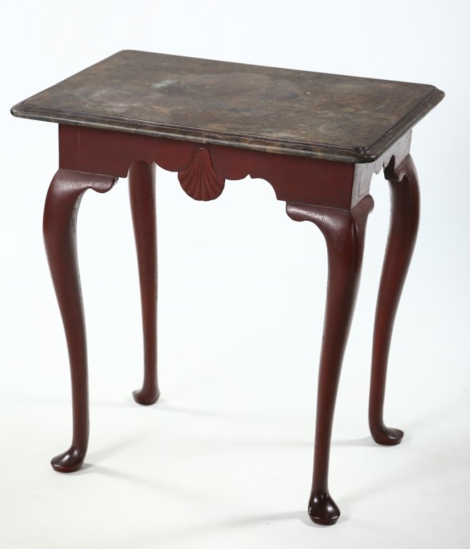 Important Irish Queen Anne Marble Top Center Table (1 of 10)