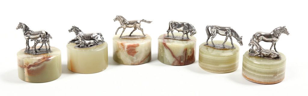 Giuseppee Vasari Figural Silver Horse Sculptures (1 of 3)