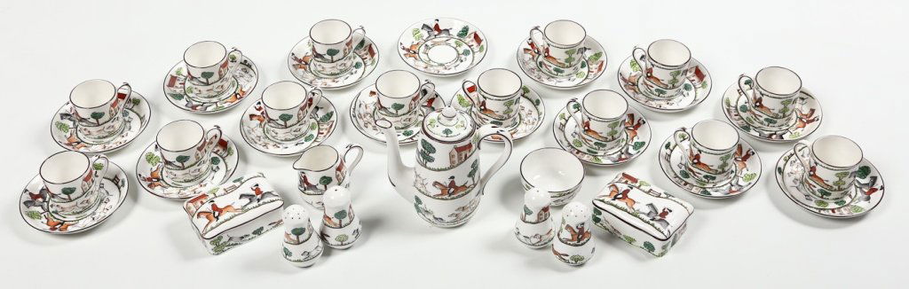 Fine Staffordshire Crown Porcelain Tea Service (1 of 4)