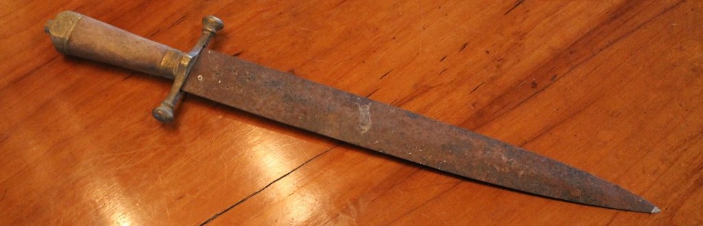 Uncommon South Carolina Confederate Bowe Knife (1 of 3)