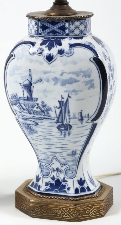 Pair Antique Delft Urns (1 of 3)