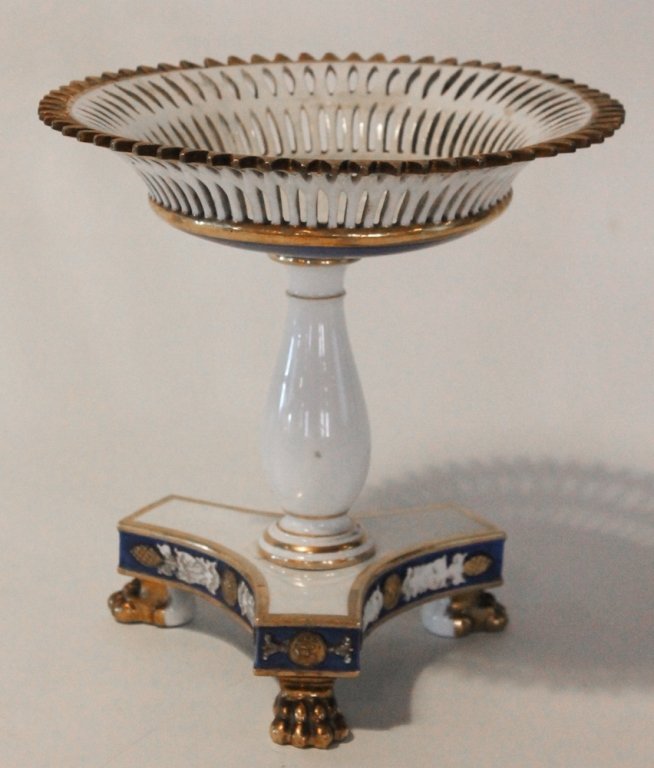 French Old Paris Porcelain Napoleon Compote (1 of 3)