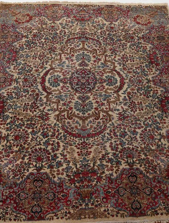 Vintage Persian Kerman Carpet (1 of 3)